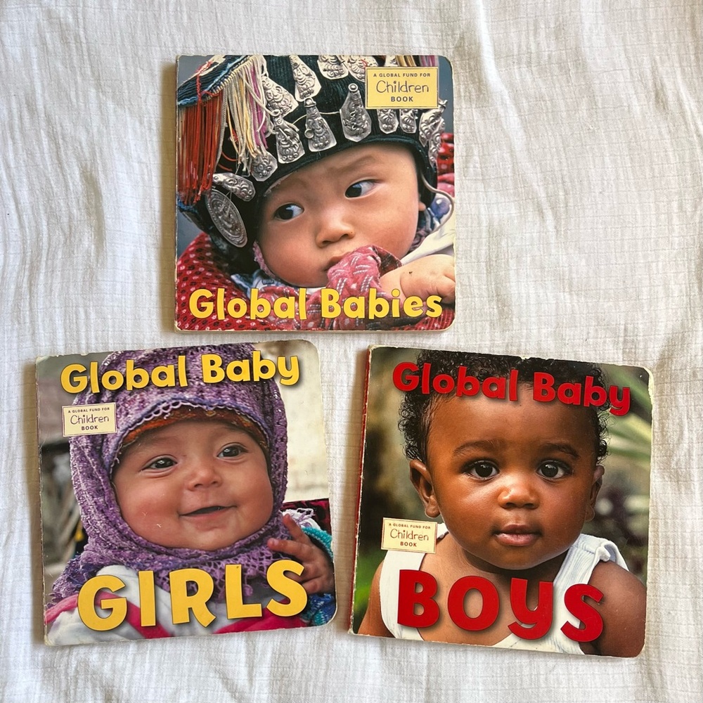 Set of 3 Global Babies series board books